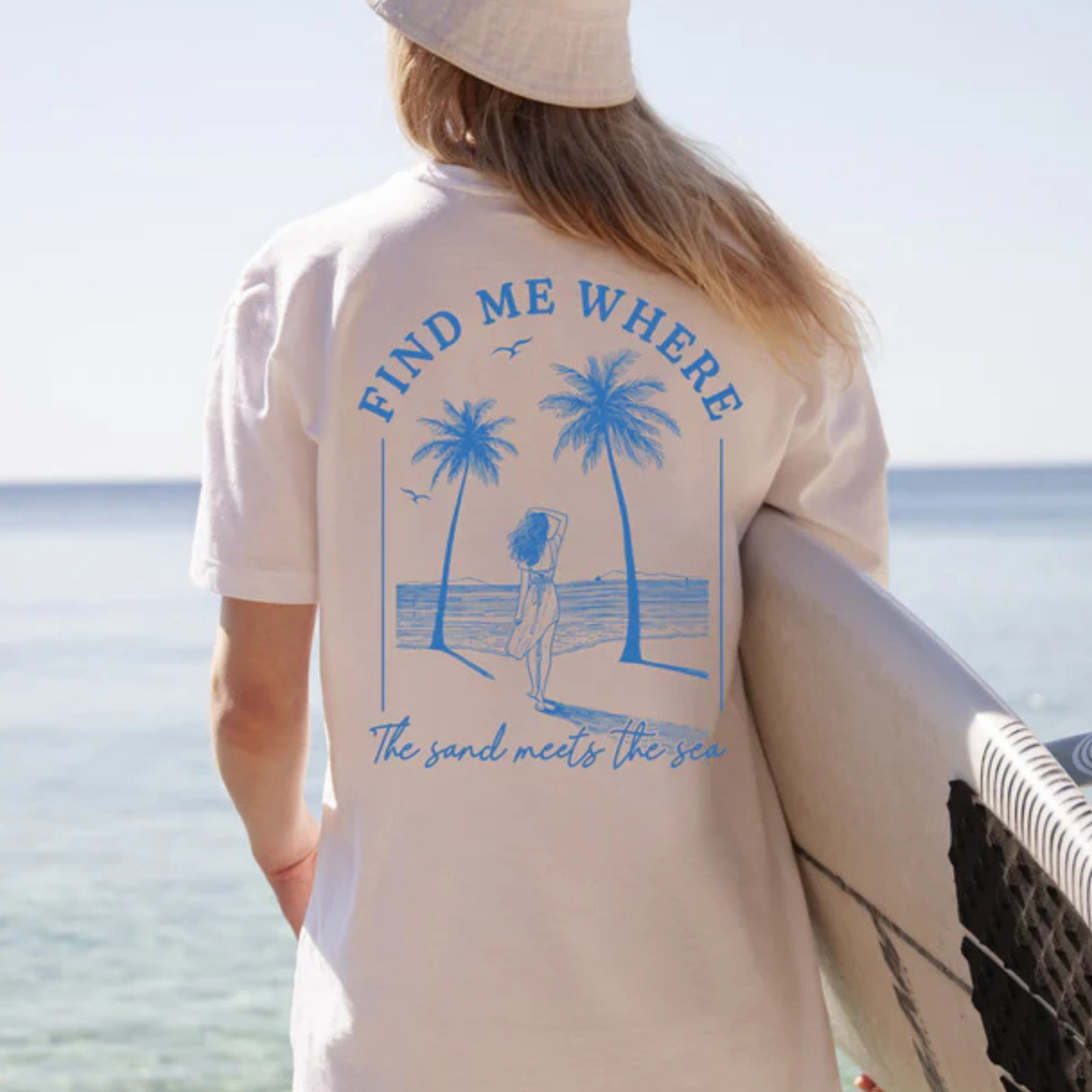 Find me where the sand meets the sea