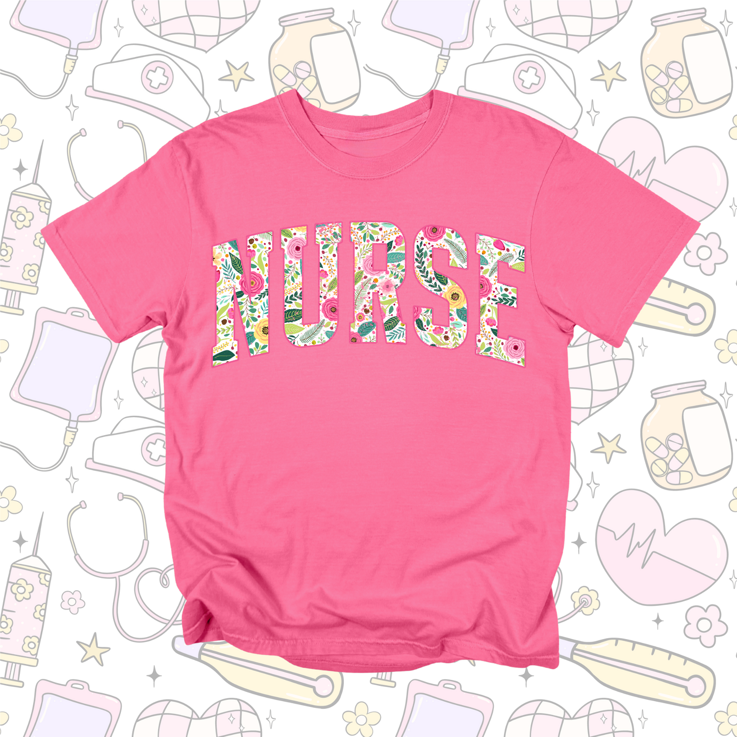 Nurse -floral V2