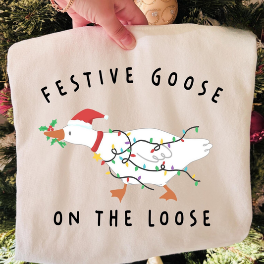 Festive Goose on the loose