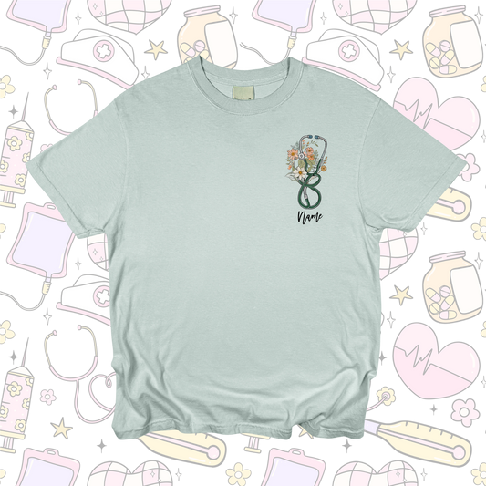 Floral Stethoscope - Customizable