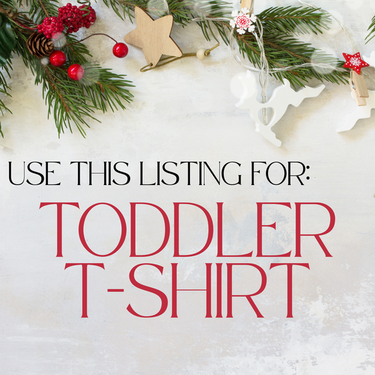 TODDLER CHRISTMAS OPTIONS - T-SHIRT