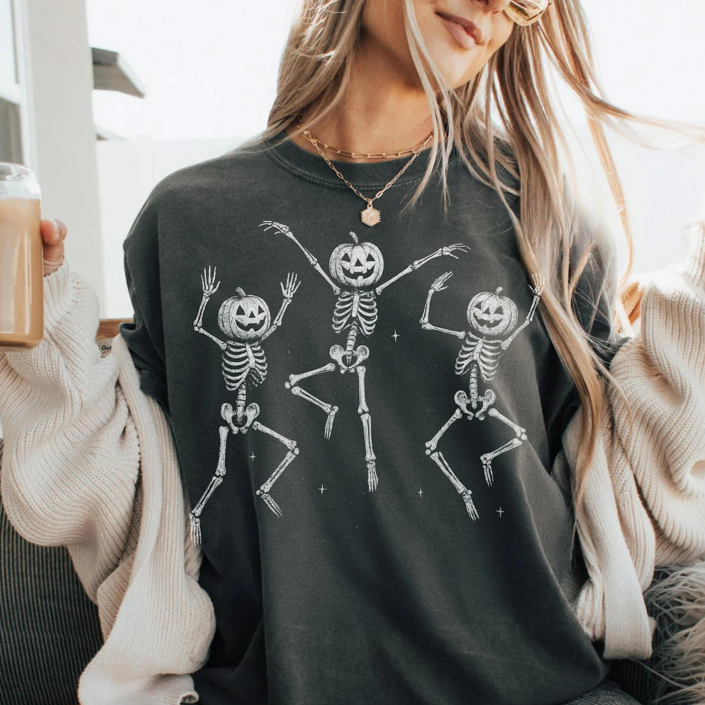 Dancing Skeleton Pumpkins