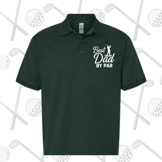 BEST DAD BY PAR: GOLF SHIRT 50/50