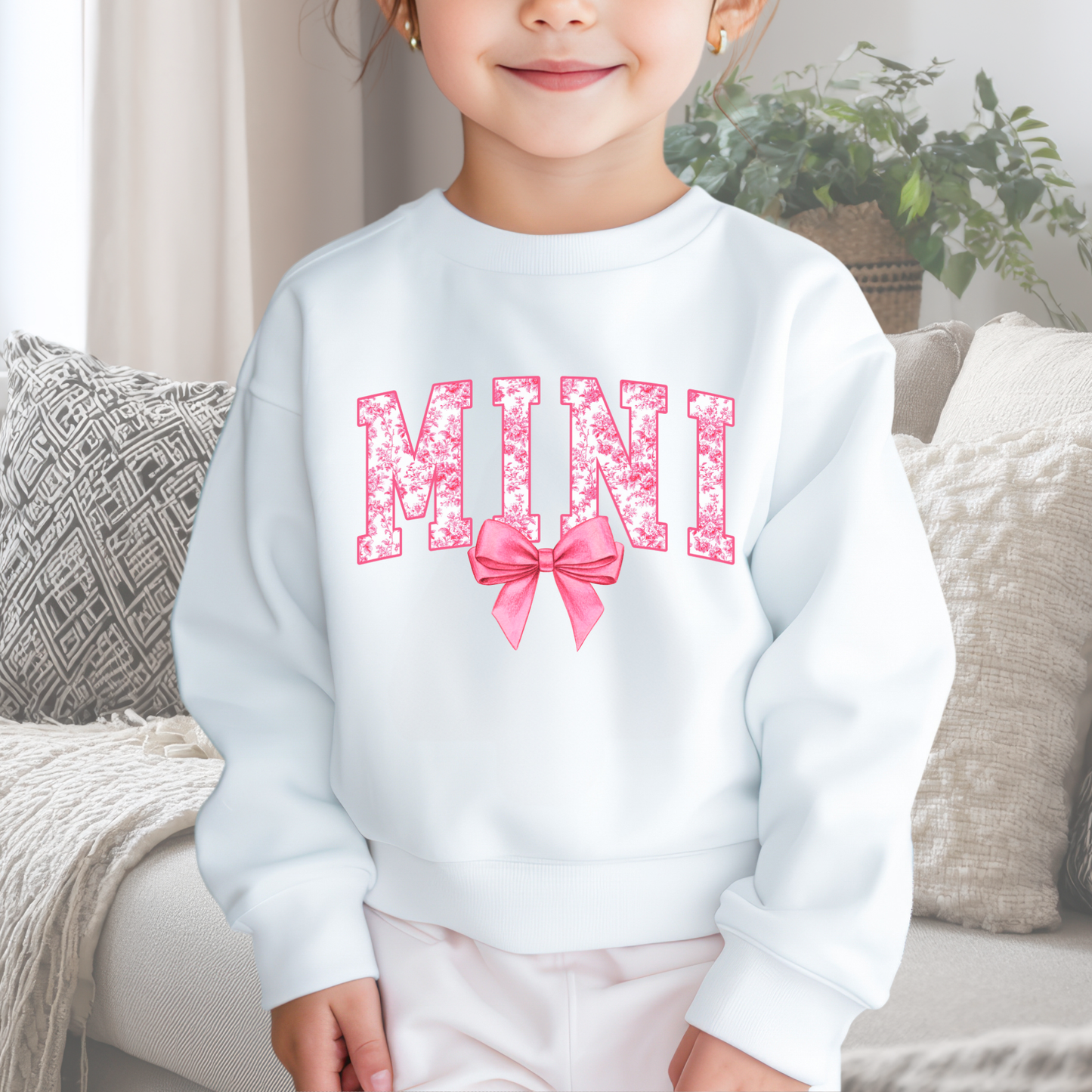 MINI (pink bow) *can make matching set (MAMA, GRANDMA, AUNTIE)