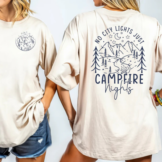 No CIty Lights Just Campfire Nights