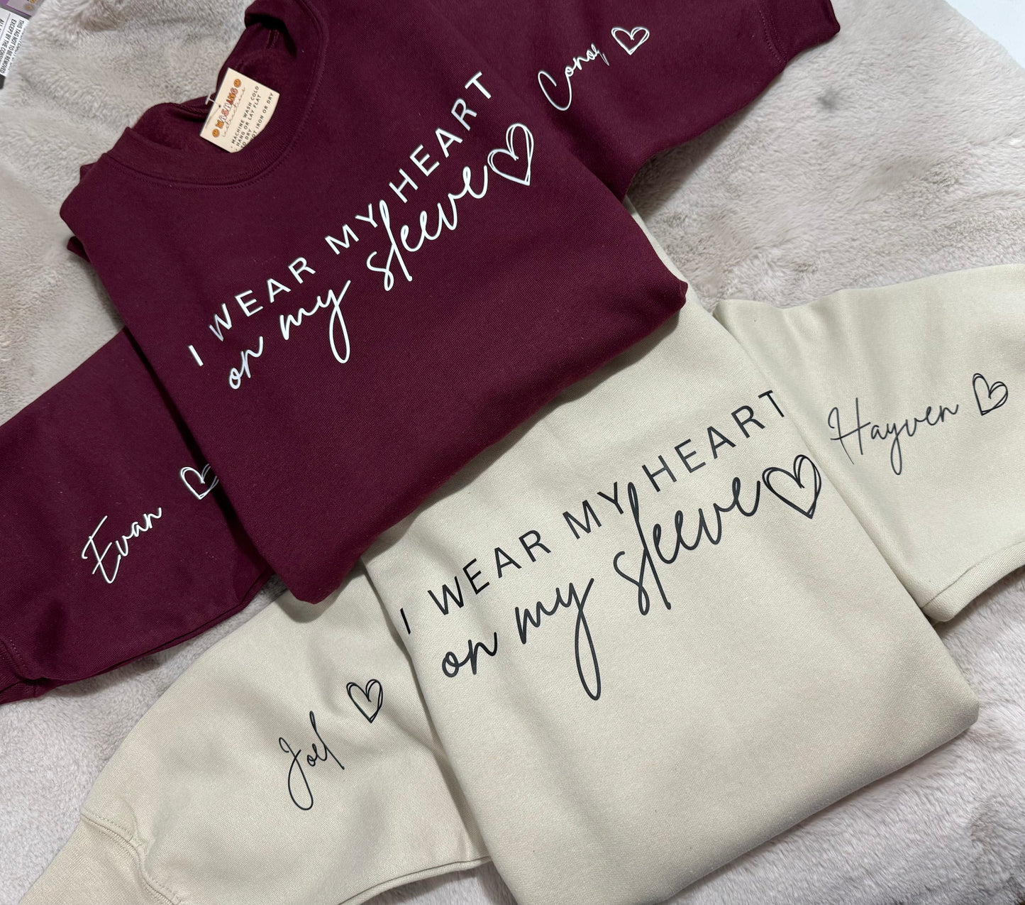 I wear my heart on my sleeve