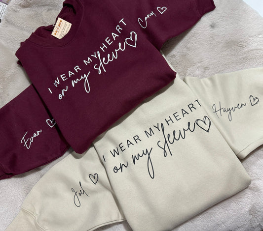 I wear my heart on my sleeve